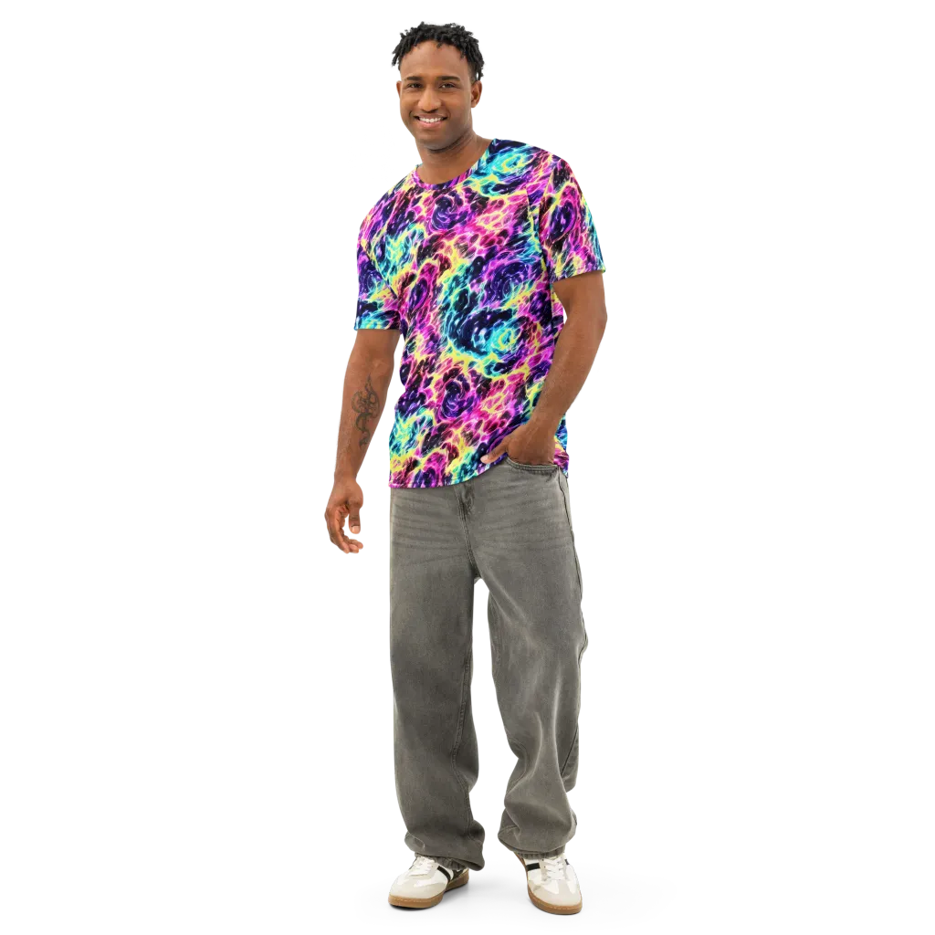 Prism Maelstrom on Men's Cotton Crew Neck T-Shirt — Front