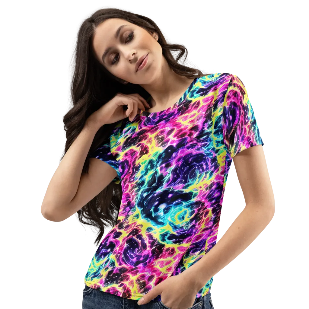 Prism Maelstrom on Women's Crew Neck T-Shirt — Left Front
