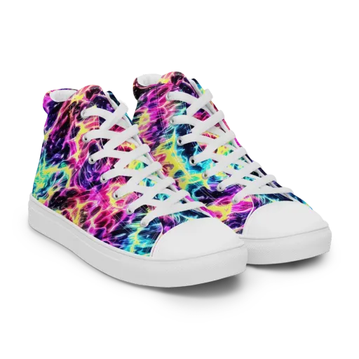 Prism Maelstrom on a Women's High Top Canvas Shoes