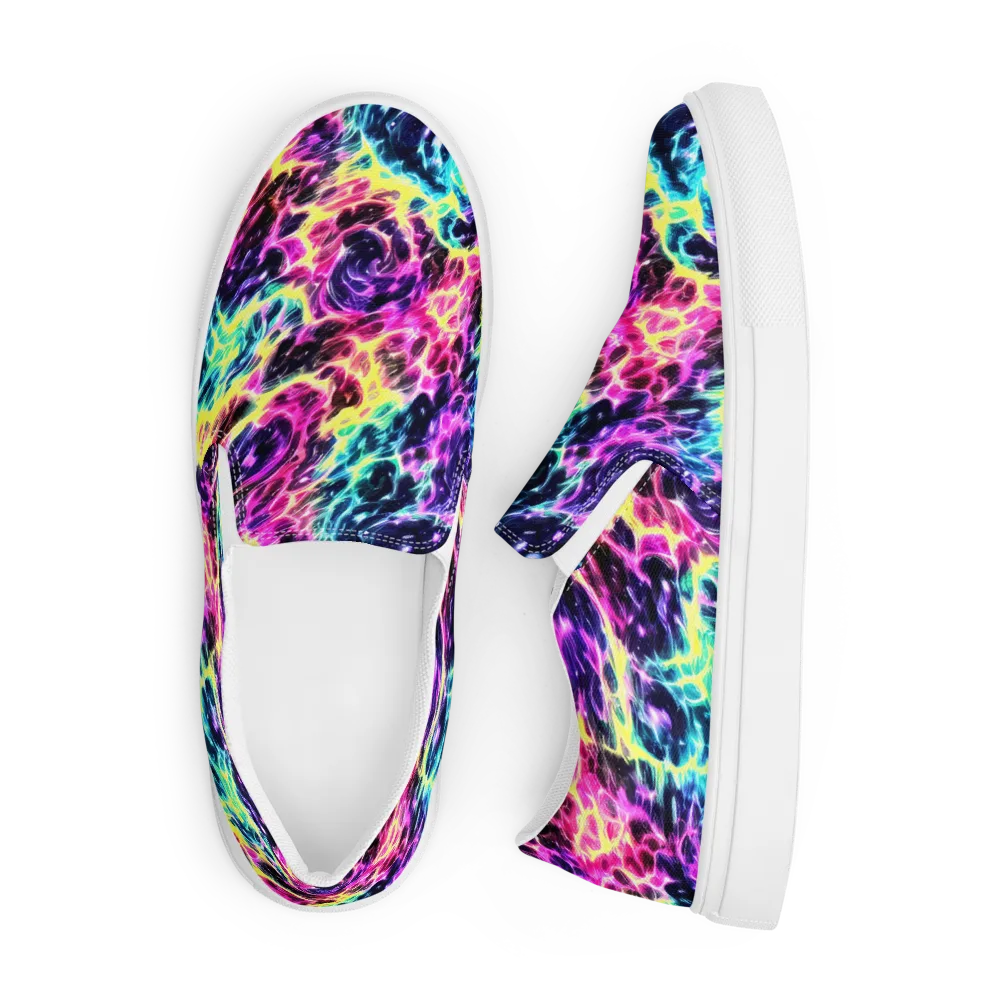Prism Maelstrom on Men's Slip-On Canvas Shoes — Front