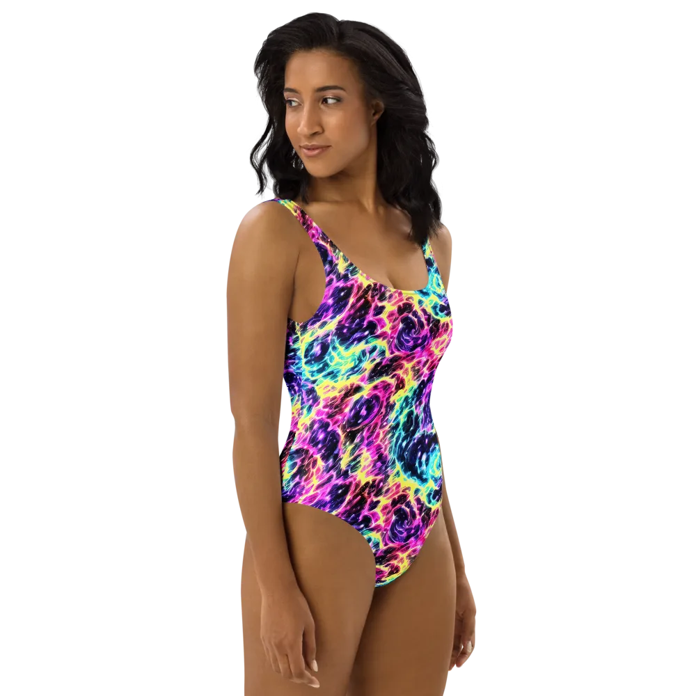 Prism Maelstrom on One-Piece Swimsuit — Right