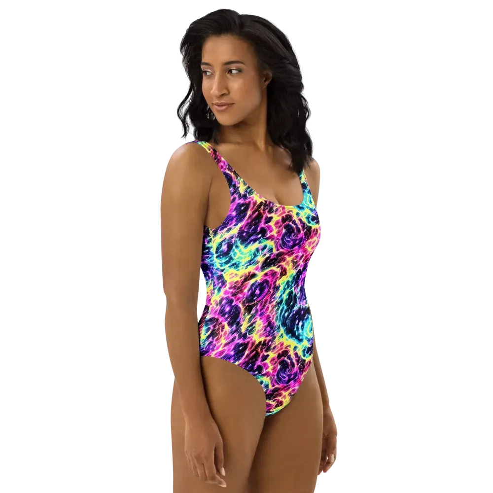 Prism Maelstrom on One-Piece Swimsuit — Right