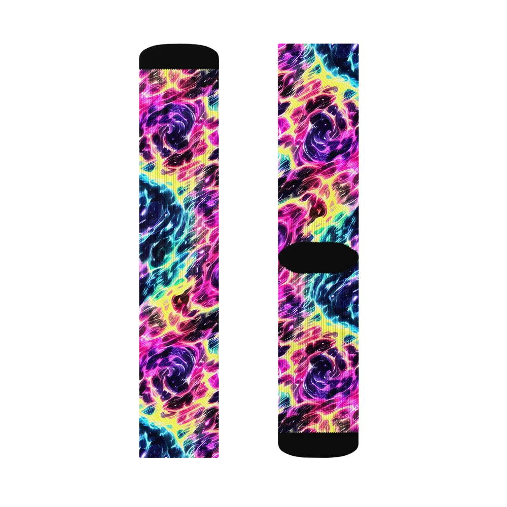 Prism Maelstrom on Socks — Left Sock