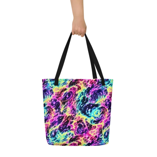 Prism Maelstrom on a Large Tote Bag W/ Pocket