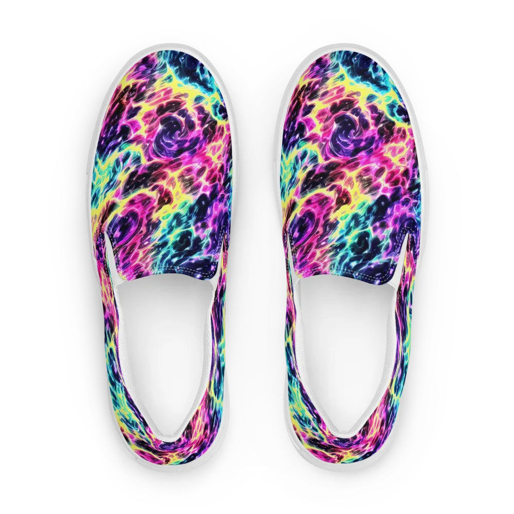 Prism Maelstrom on Women's Slip-On Canvas Shoes — Front