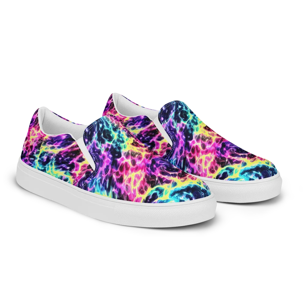 Prism Maelstrom on Women's Slip-On Canvas Shoes — Right Front