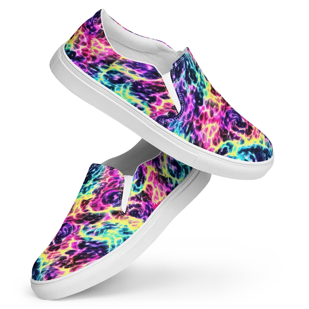 Prism Maelstrom on Women's Slip-On Canvas Shoes — Front