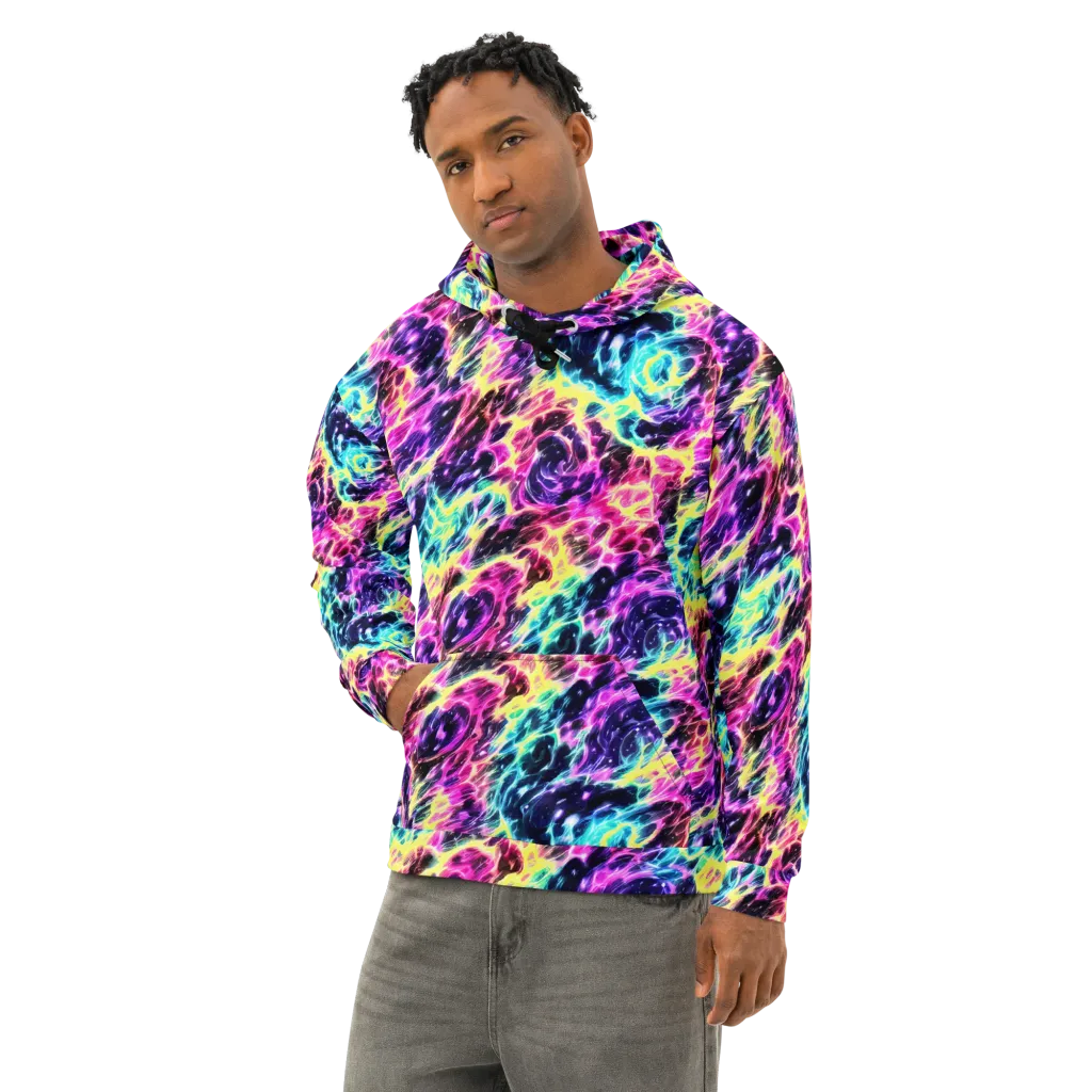 Prism Maelstrom on Cotton Hoodie — Left Front