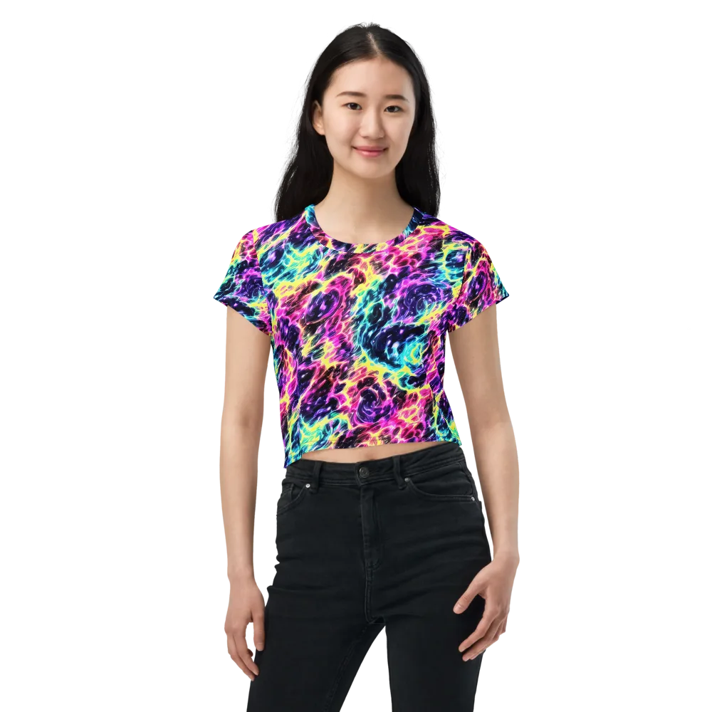 Prism Maelstrom on Crop Tee — Front