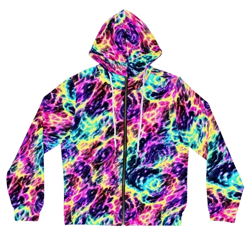 Prism Maelstrom on a Women's Full-Zip Hoodie