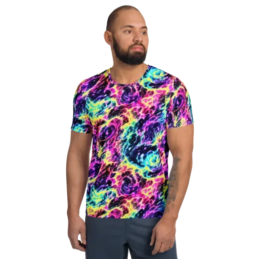 Prism Maelstrom on a Men's Athletic T-Shirt