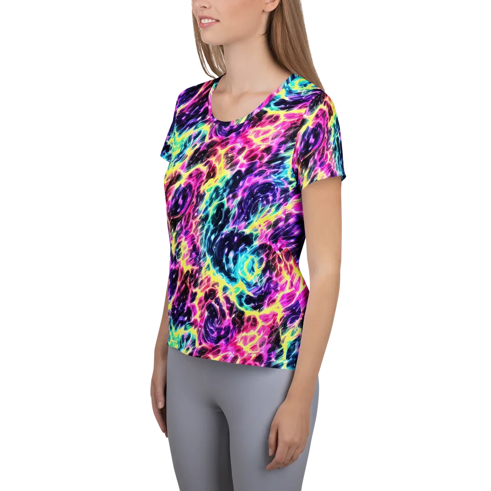 Prism Maelstrom on Women's Athletic T-Shirt — Left
