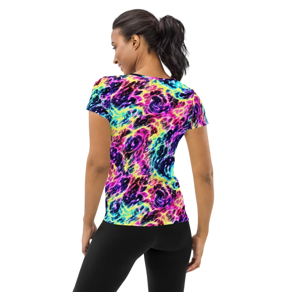 Prism Maelstrom on Women's Athletic T-Shirt — Back
