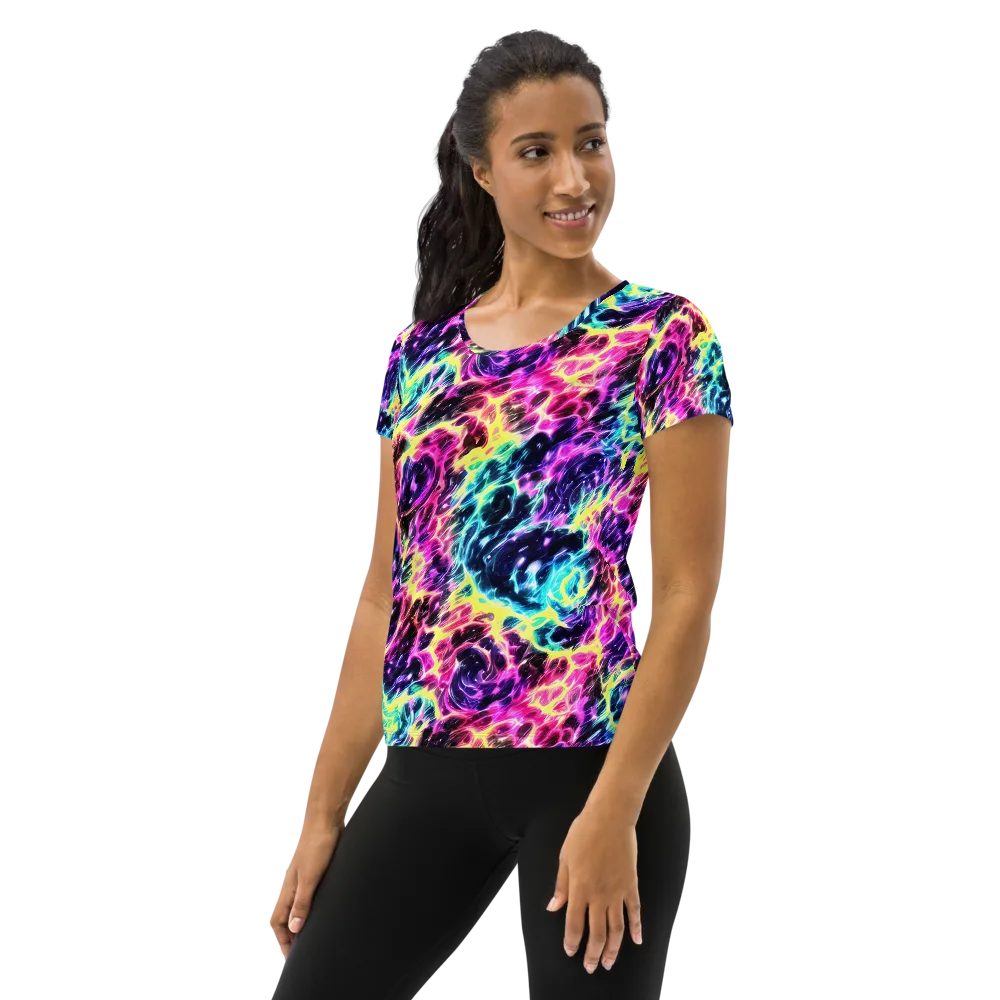 Prism Maelstrom on Women's Athletic T-Shirt — Left