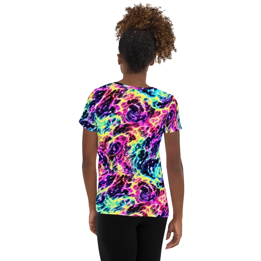 Prism Maelstrom on Women's Athletic T-Shirt — Back