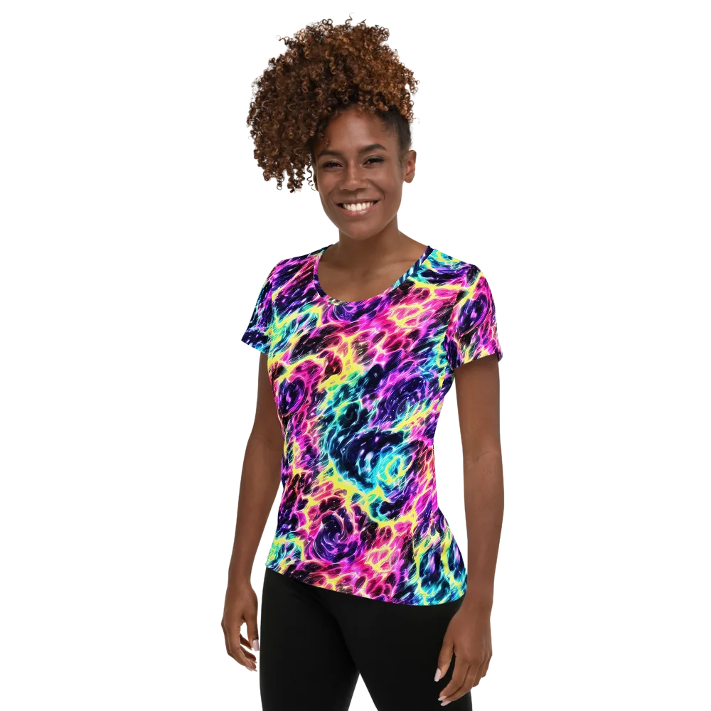 Prism Maelstrom on Women's Athletic T-Shirt — Left