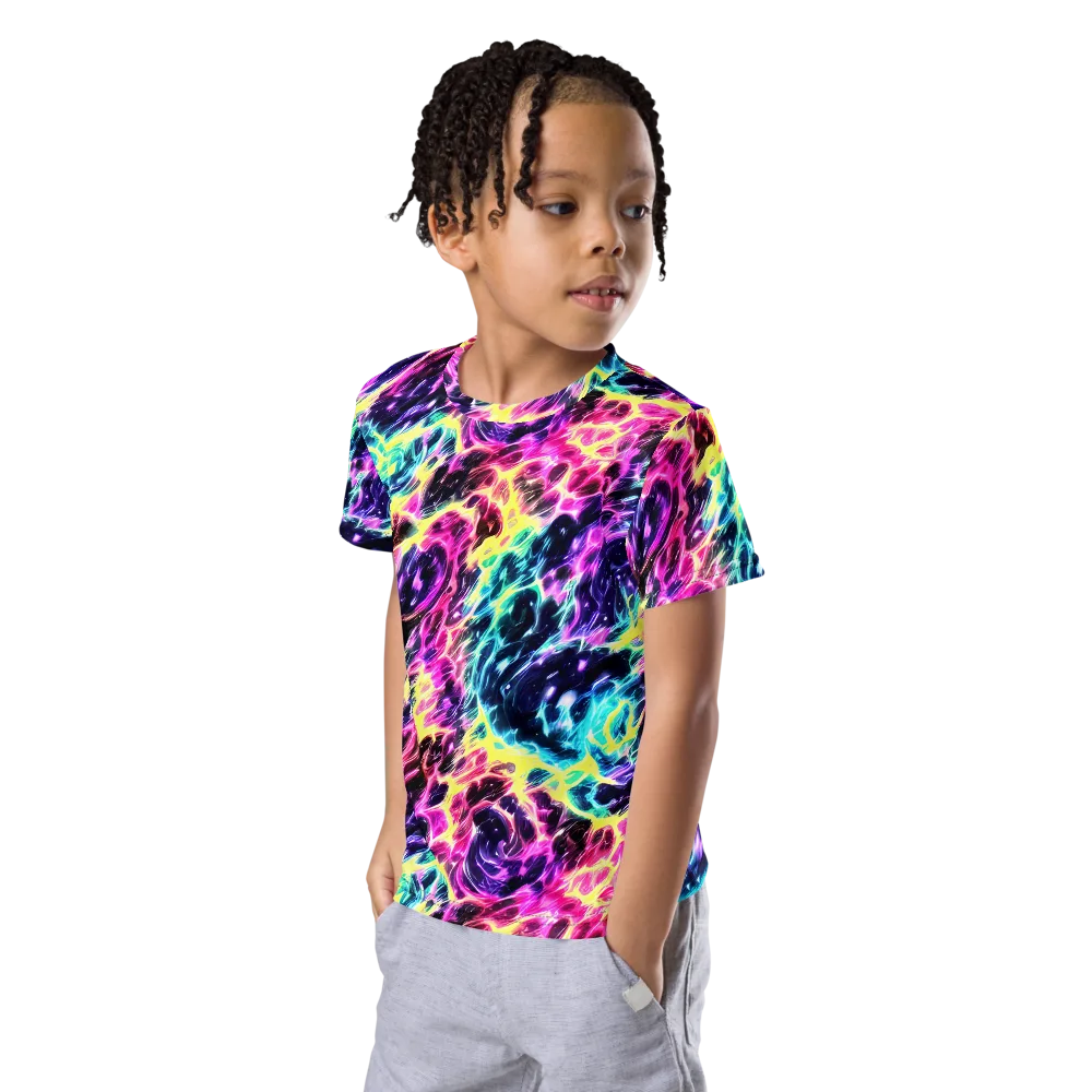 Prism Maelstrom on Kids Crew Neck T-Shirt — Left Front