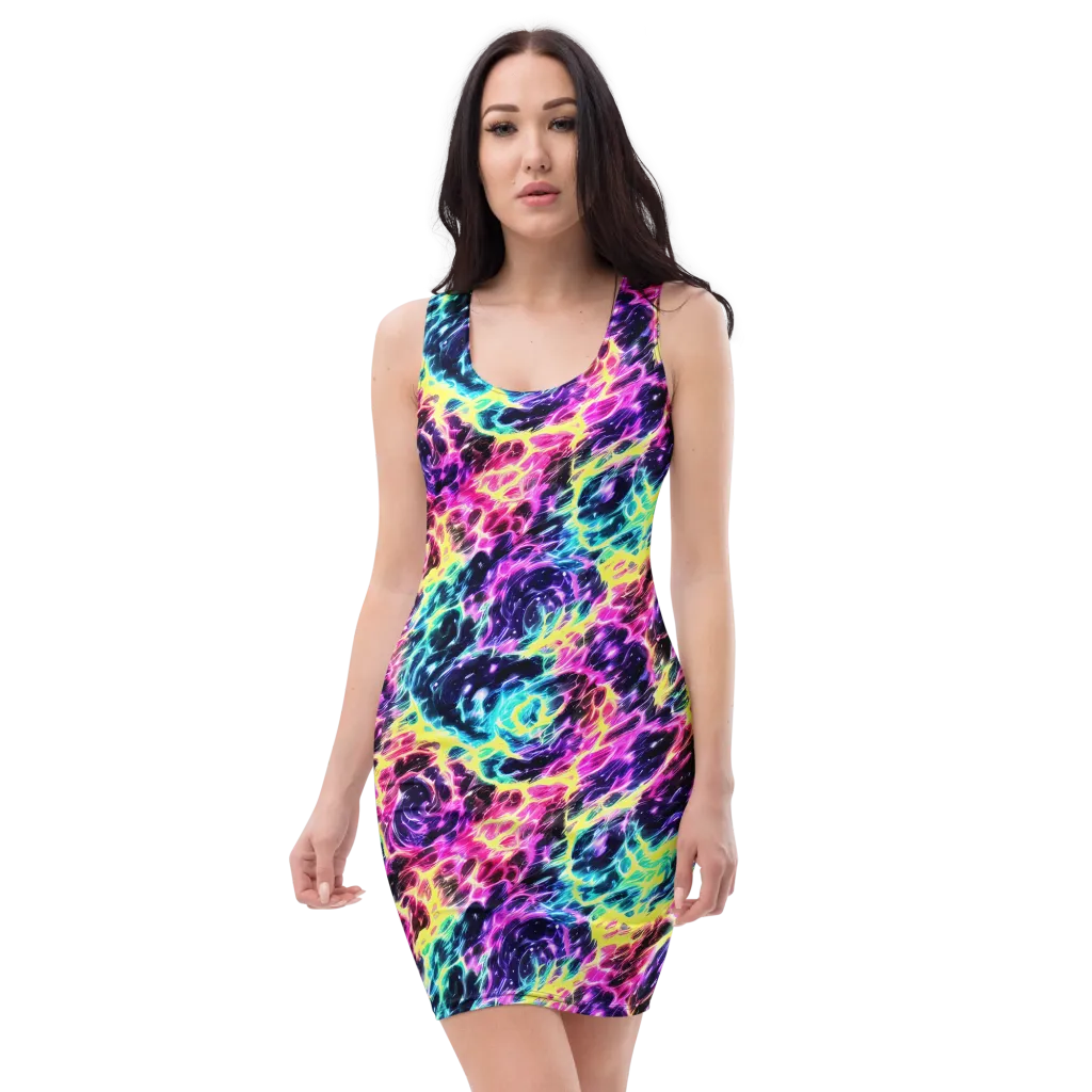 Prism Maelstrom on Bodycon Dress — Front