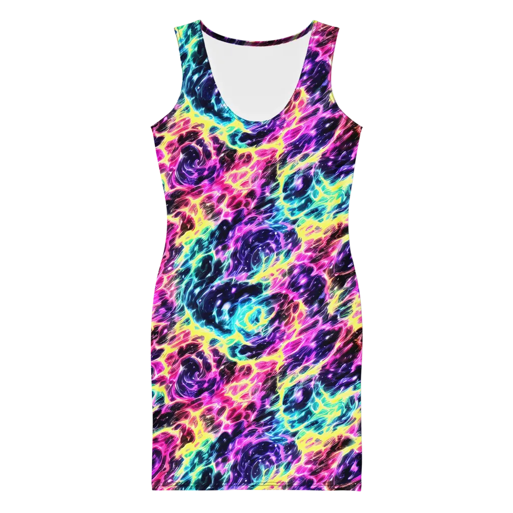 Prism Maelstrom on Bodycon Dress — Front