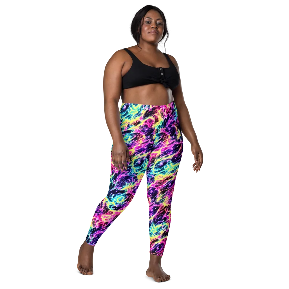Prism Maelstrom on Leggings with Pockets — Front