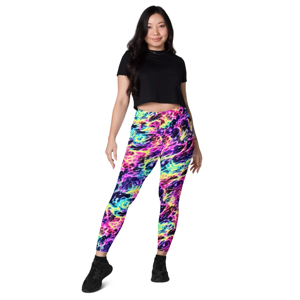 Prism Maelstrom on Leggings with Pockets — Front