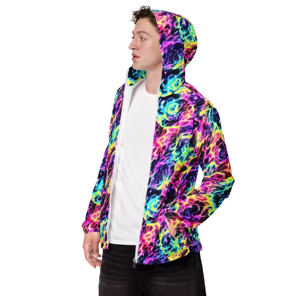 Prism Maelstrom on Men's Windbreaker — Left Front