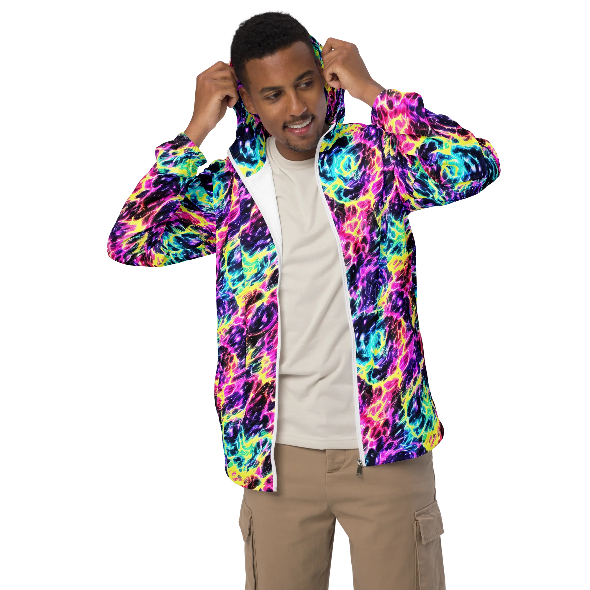 Prism Maelstrom on Men's Windbreaker — Front
