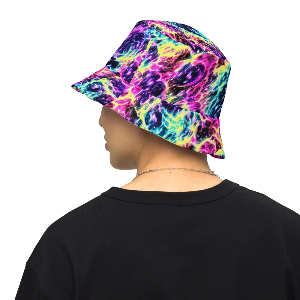 Prism Maelstrom on Reversible Bucket Hat — Back Inside