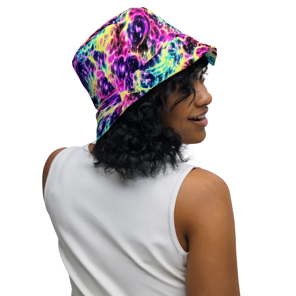 Prism Maelstrom on Reversible Bucket Hat — Right Outside