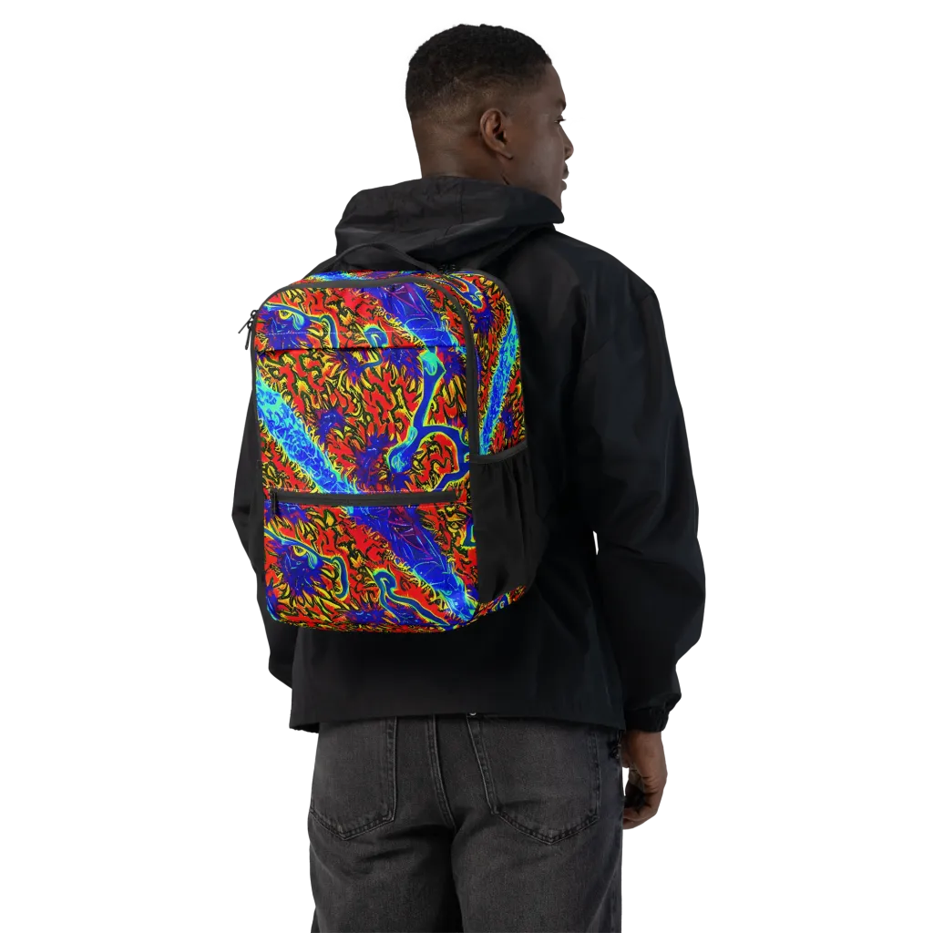 Electric Petalstorm on Utility Backpack — Back