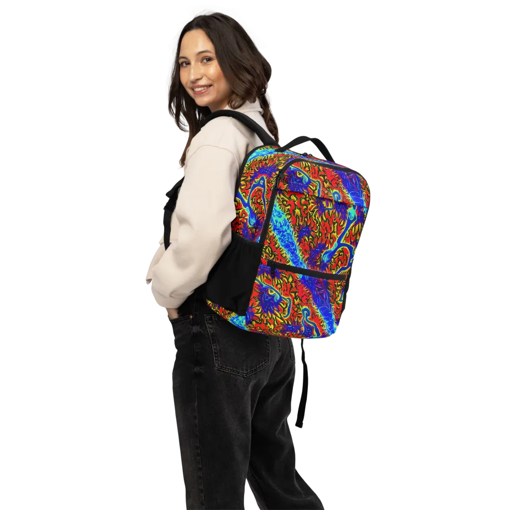 Electric Petalstorm on Utility Backpack — Back