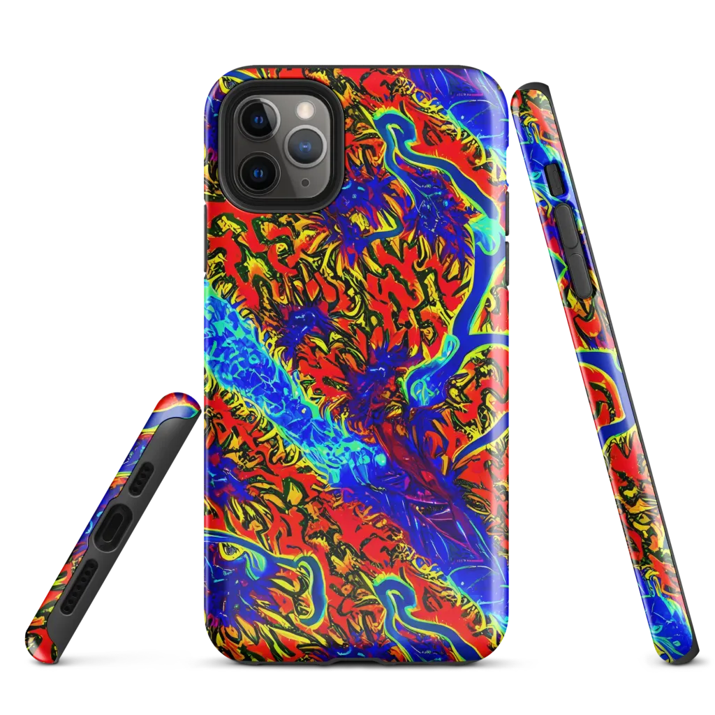 Electric Petalstorm on Tough Case for iPhone® — Front