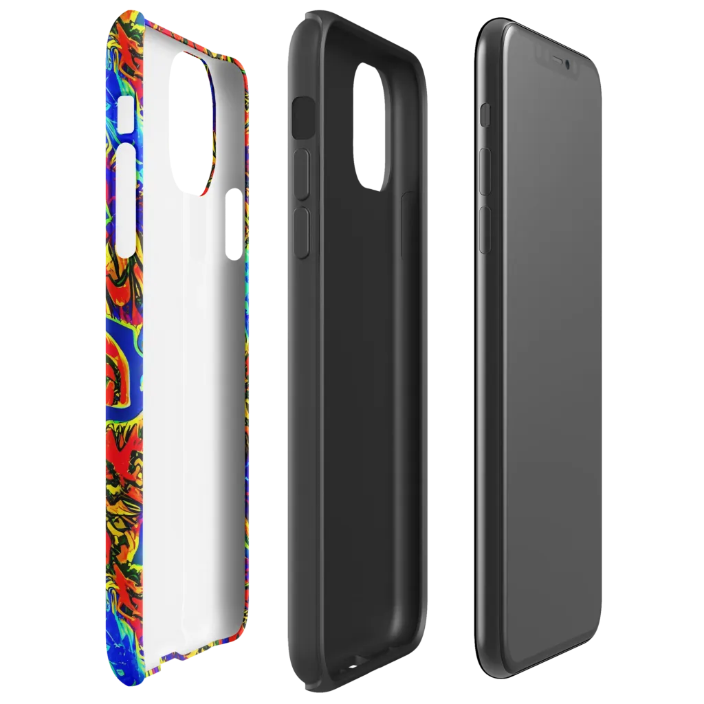 Electric Petalstorm on Tough Case for iPhone® — Right