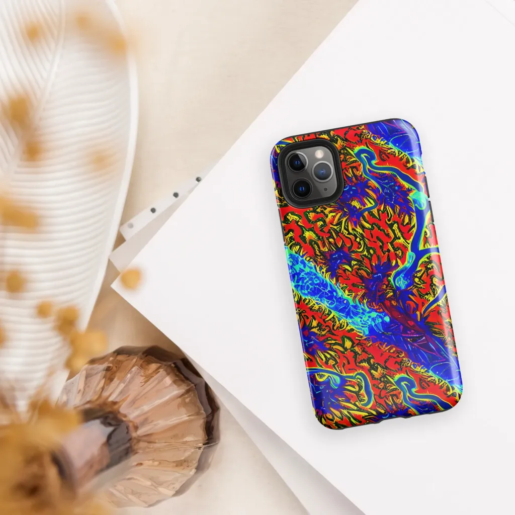 Electric Petalstorm on Tough Case for iPhone® — Front