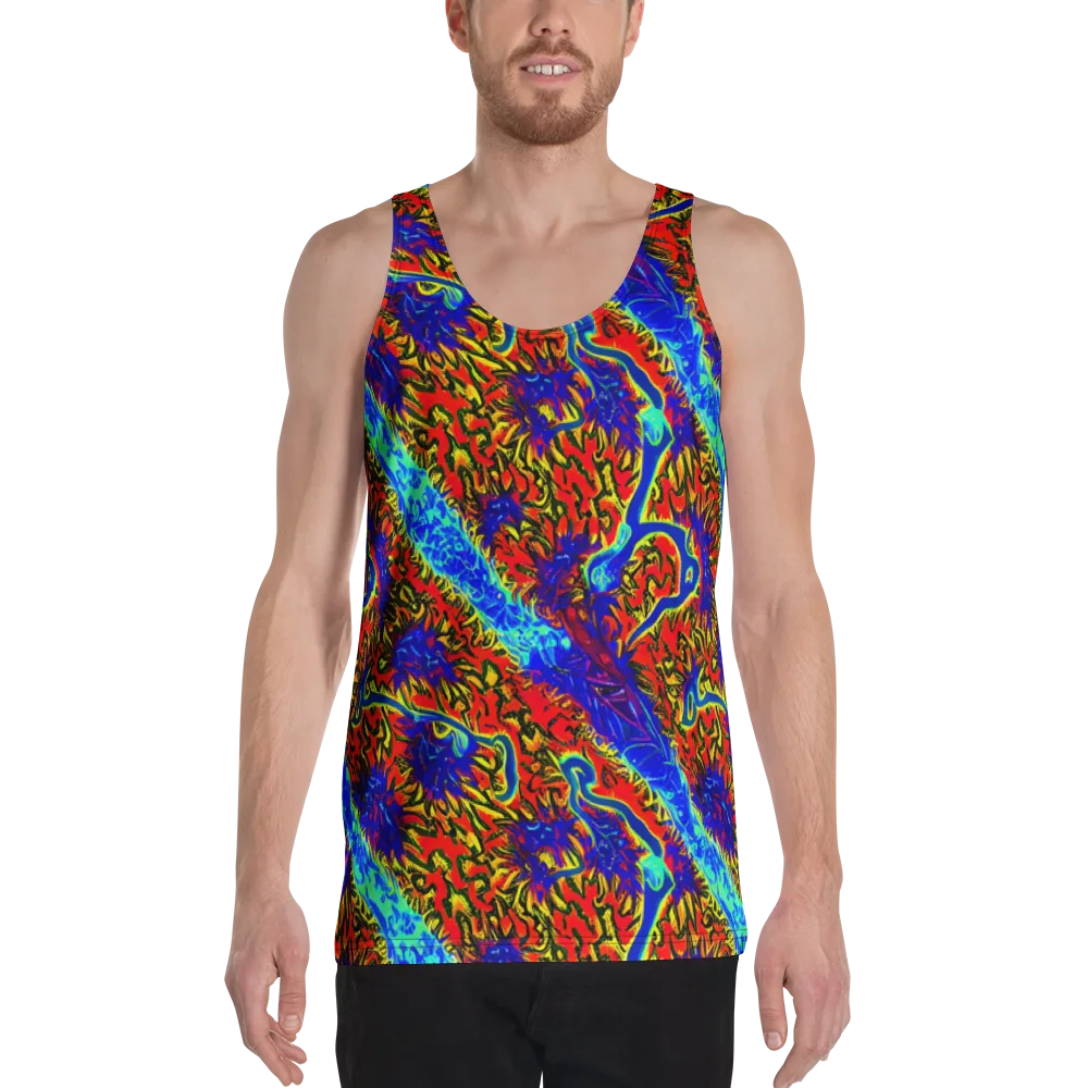 Electric Petalstorm on Men's Tank Top — Front