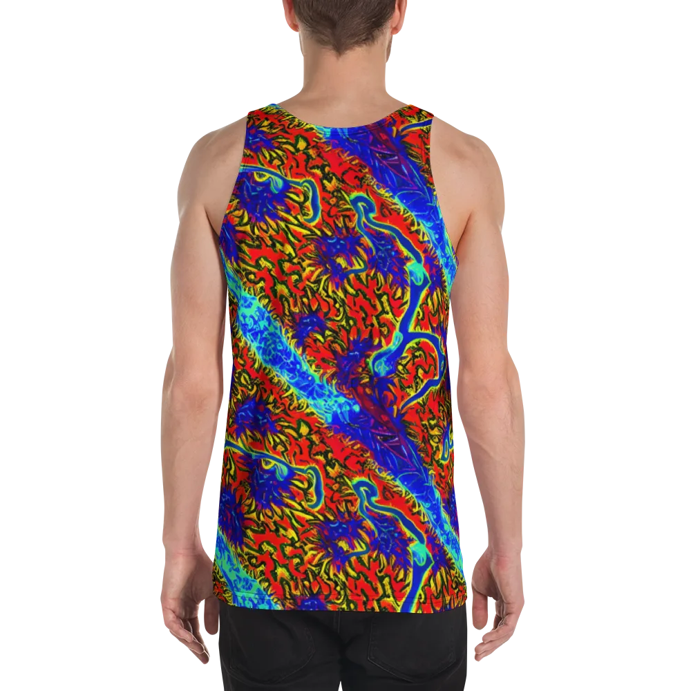 Electric Petalstorm on Men's Tank Top — Back