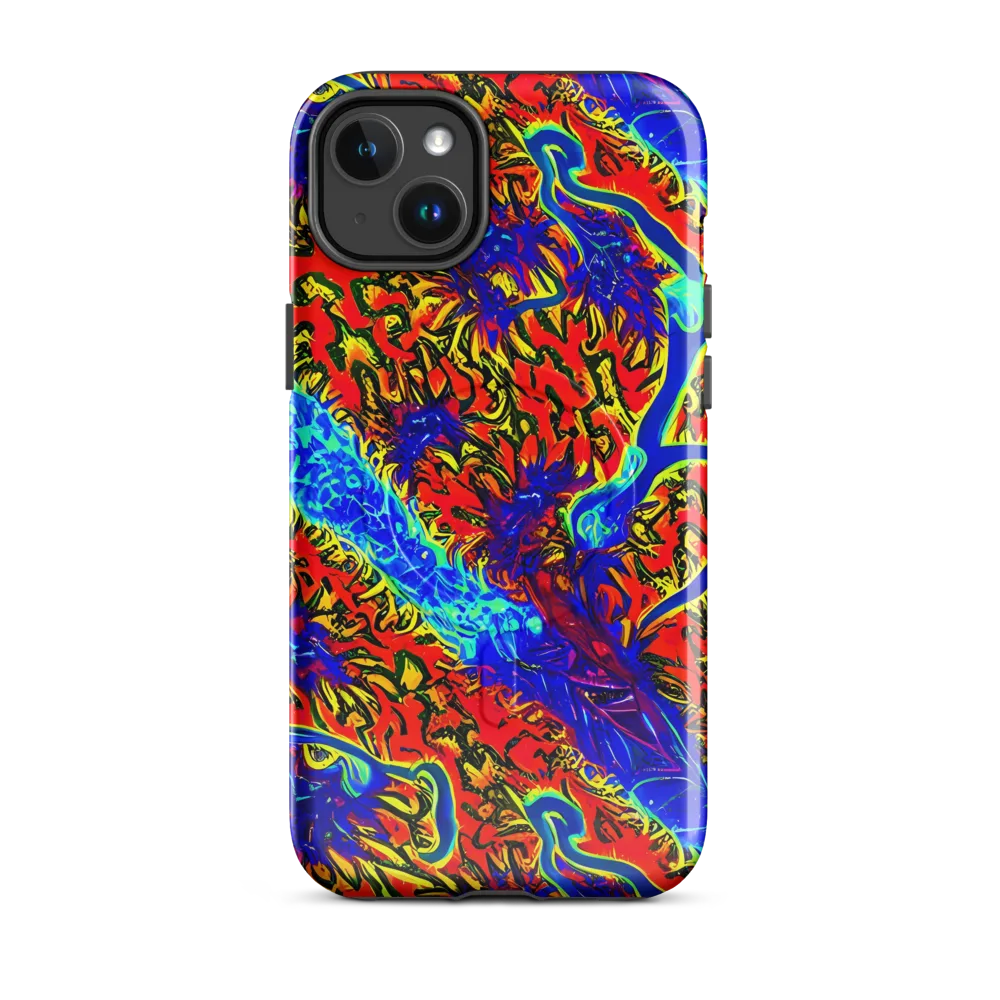 Electric Petalstorm on MagSafe Tough Case for iPhone® — Front