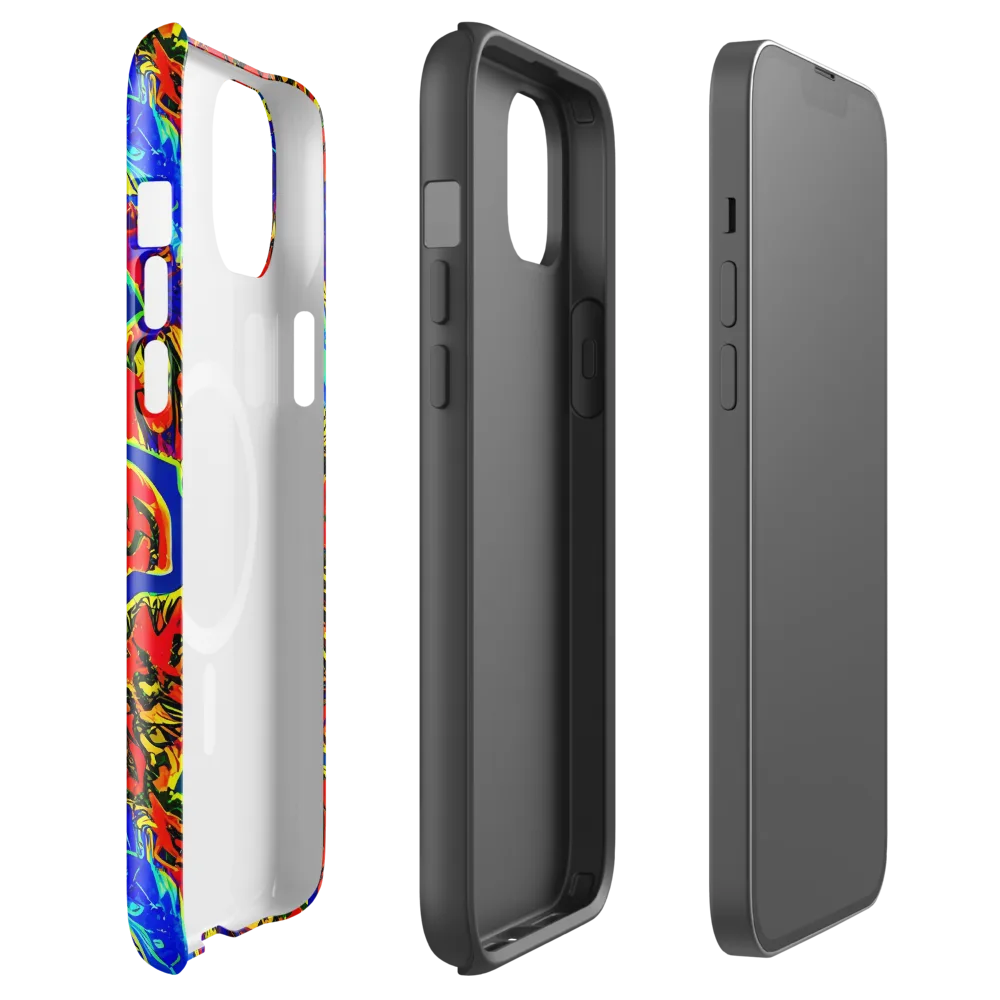 Electric Petalstorm on MagSafe Tough Case for iPhone® — Front