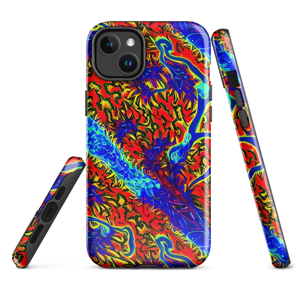 Electric Petalstorm on MagSafe Tough Case for iPhone® — Front