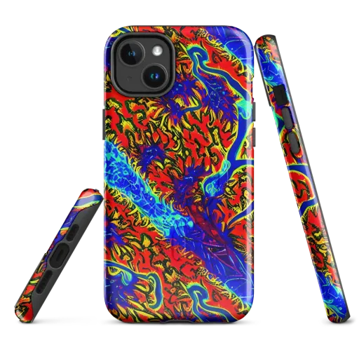 Electric Petalstorm on a MagSafe Tough Case for iPhone®
