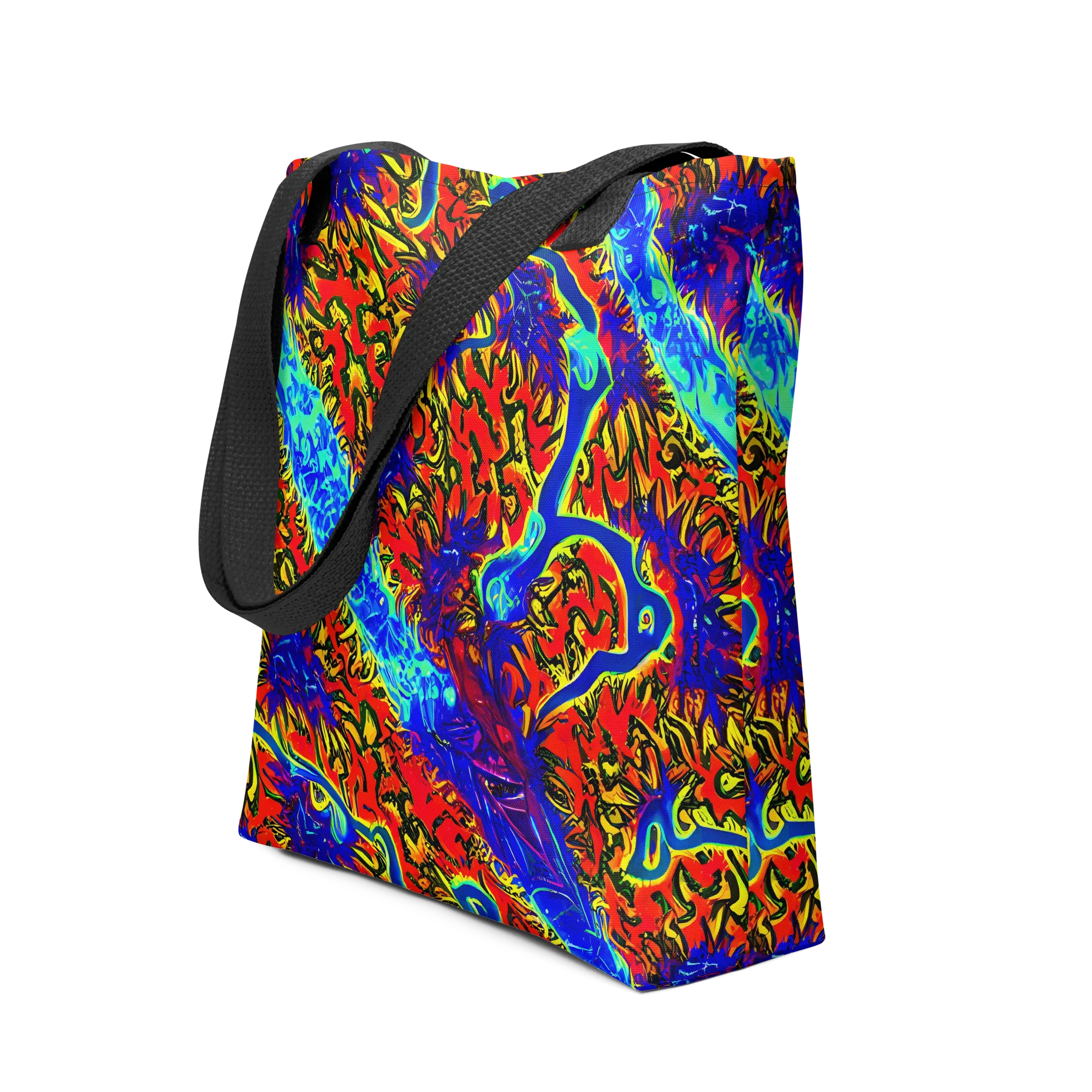 Electric Petalstorm on Tote Bag — Front
