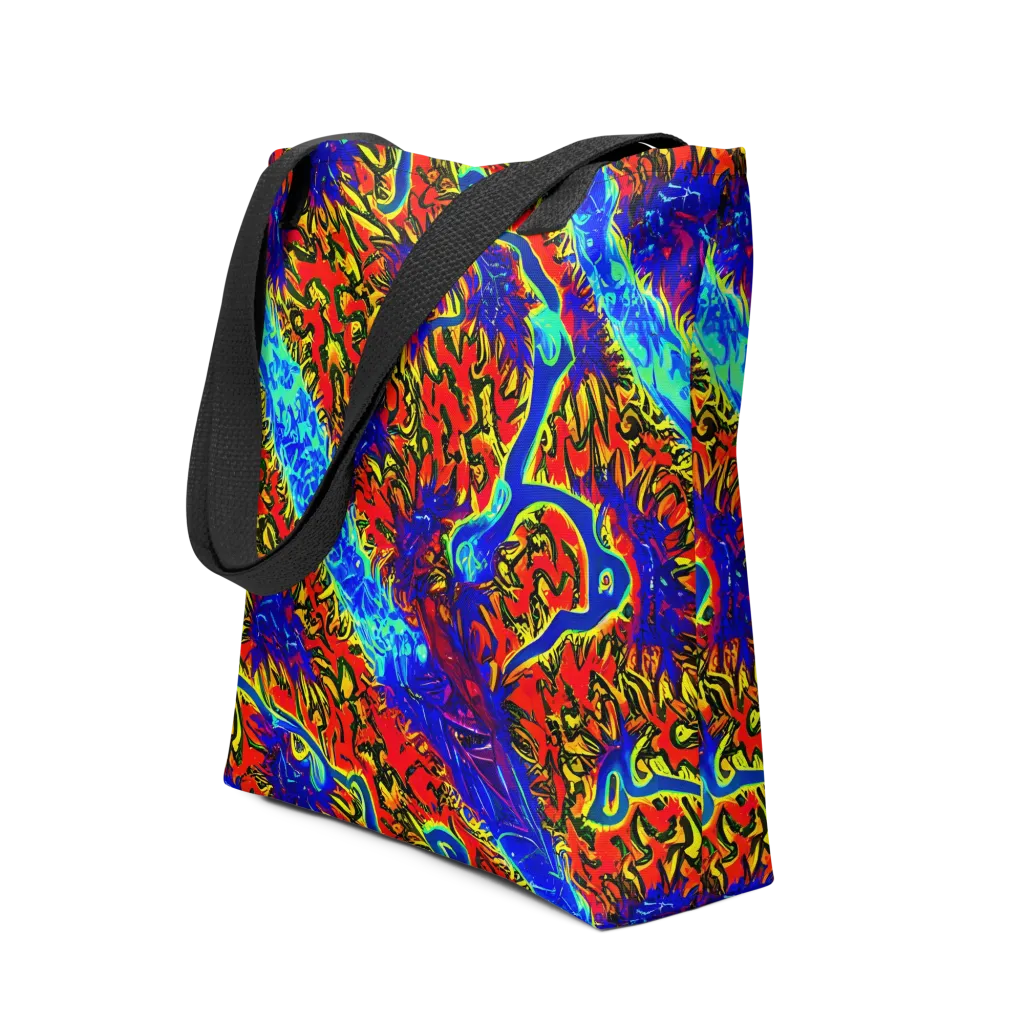 Electric Petalstorm on Tote Bag — Front