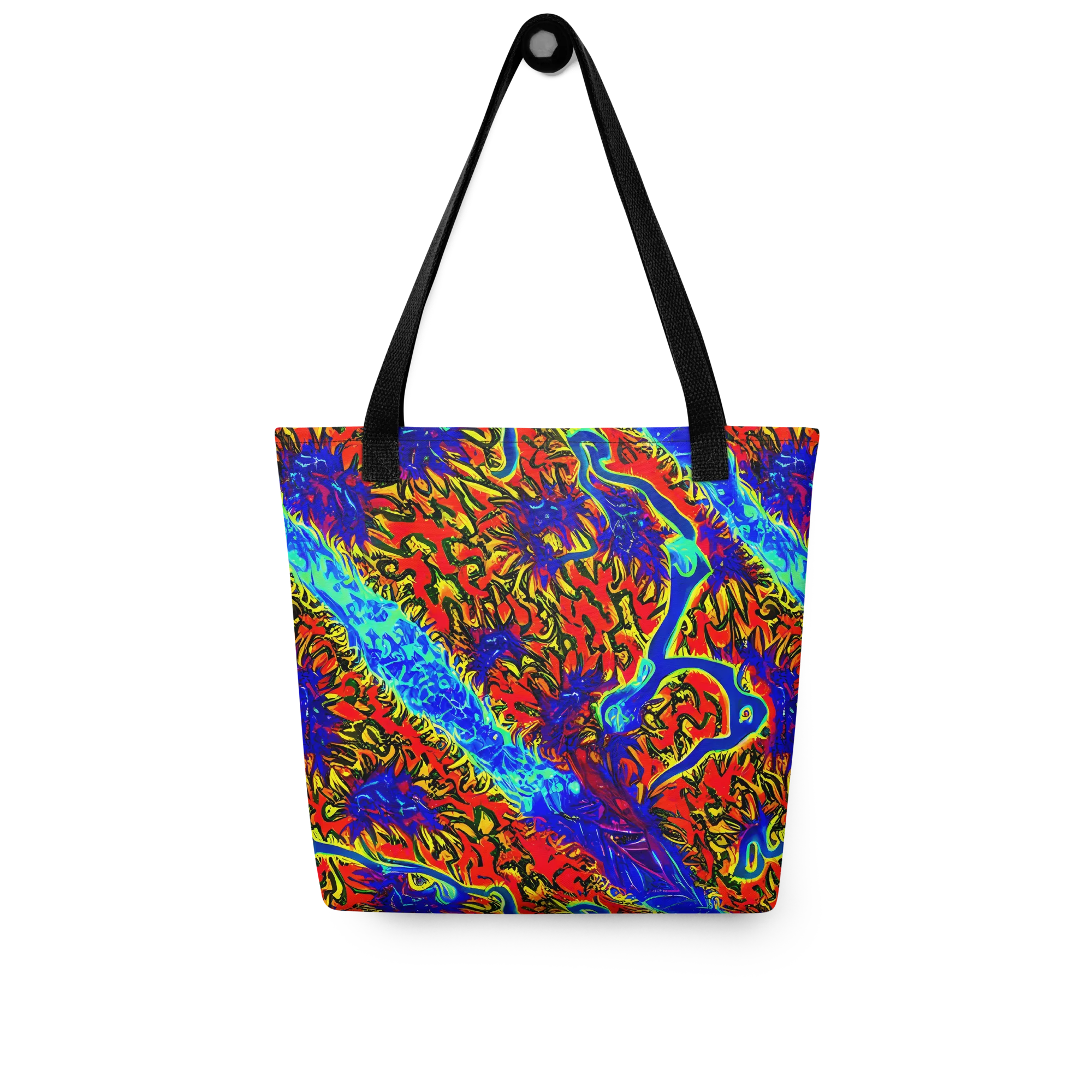 Electric Petalstorm on Tote Bag — Front