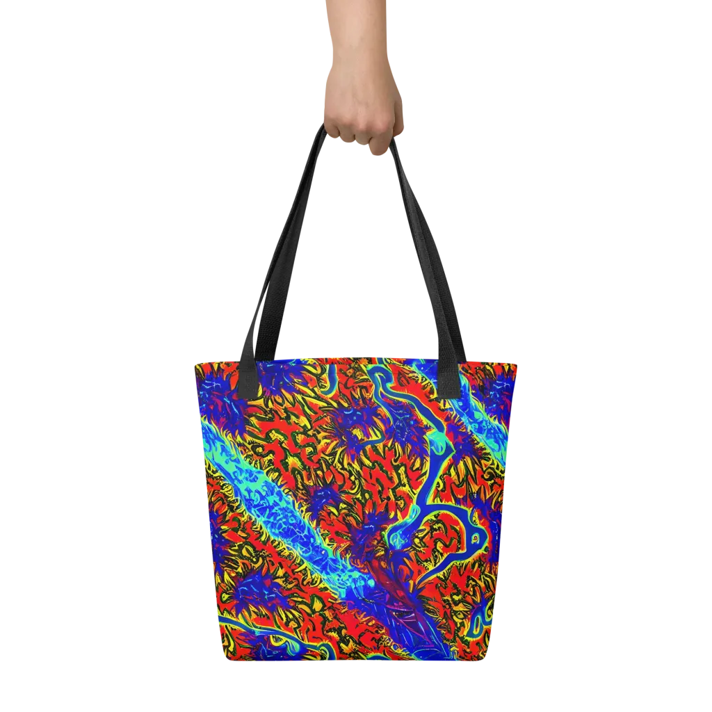 Electric Petalstorm on Tote Bag — Front