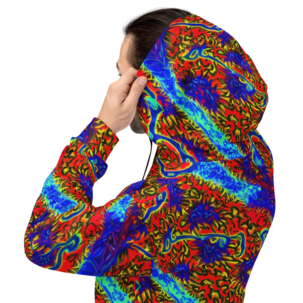 Electric Petalstorm on Hoodie — Back