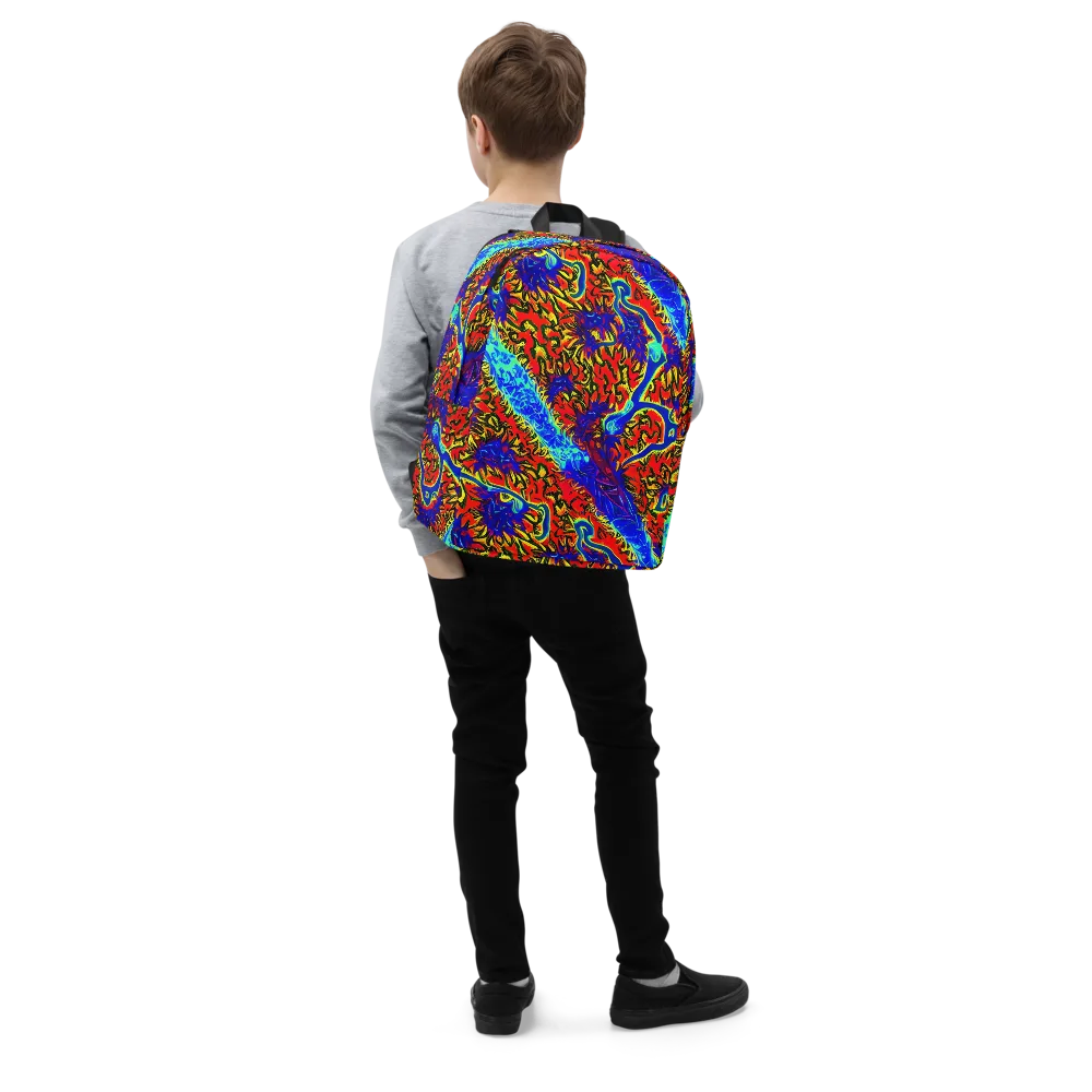 Electric Petalstorm on Minimalist Backpack — Right Front