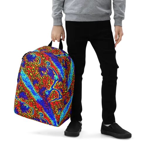 Electric Petalstorm on a Minimalist Backpack