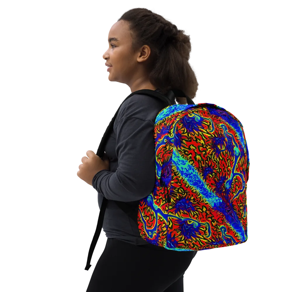 Electric Petalstorm on Minimalist Backpack — Right Front