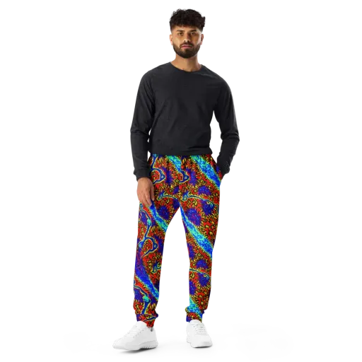 Electric Petalstorm on a Men's Joggers