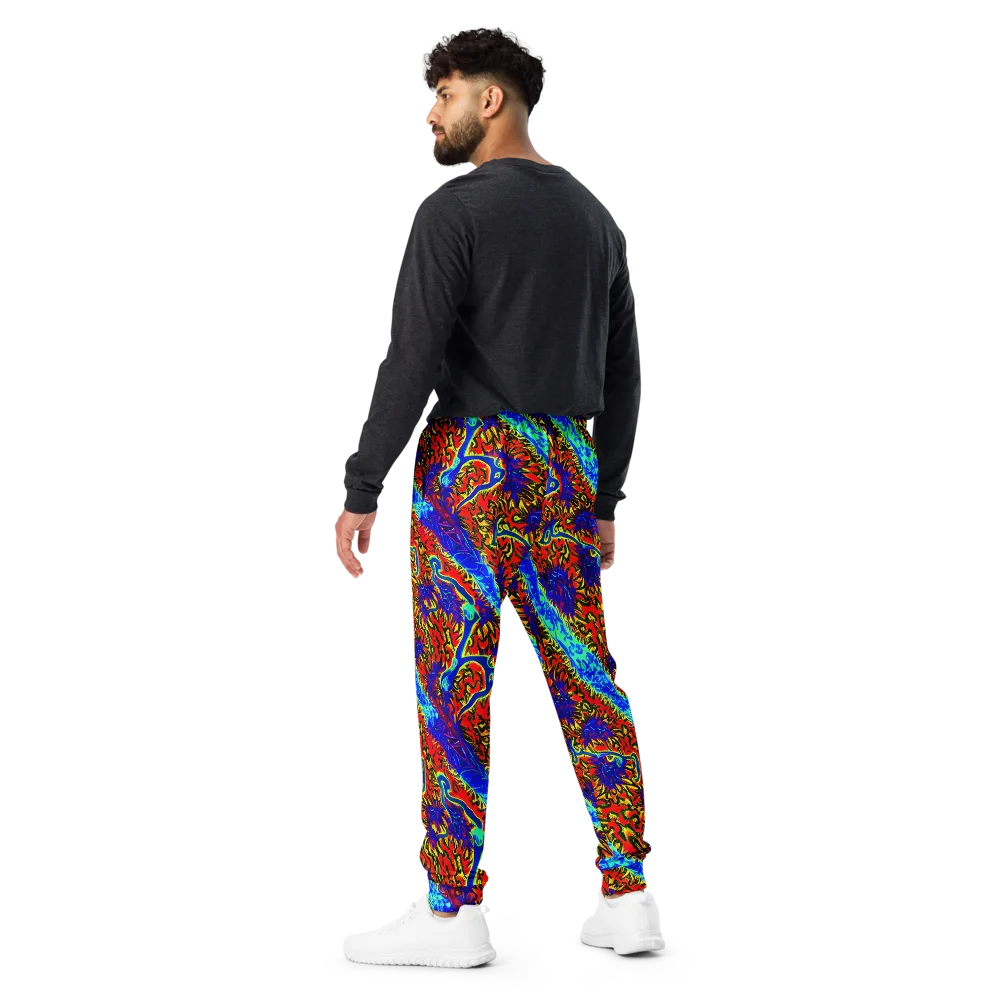 Electric Petalstorm on Men's Joggers — Back